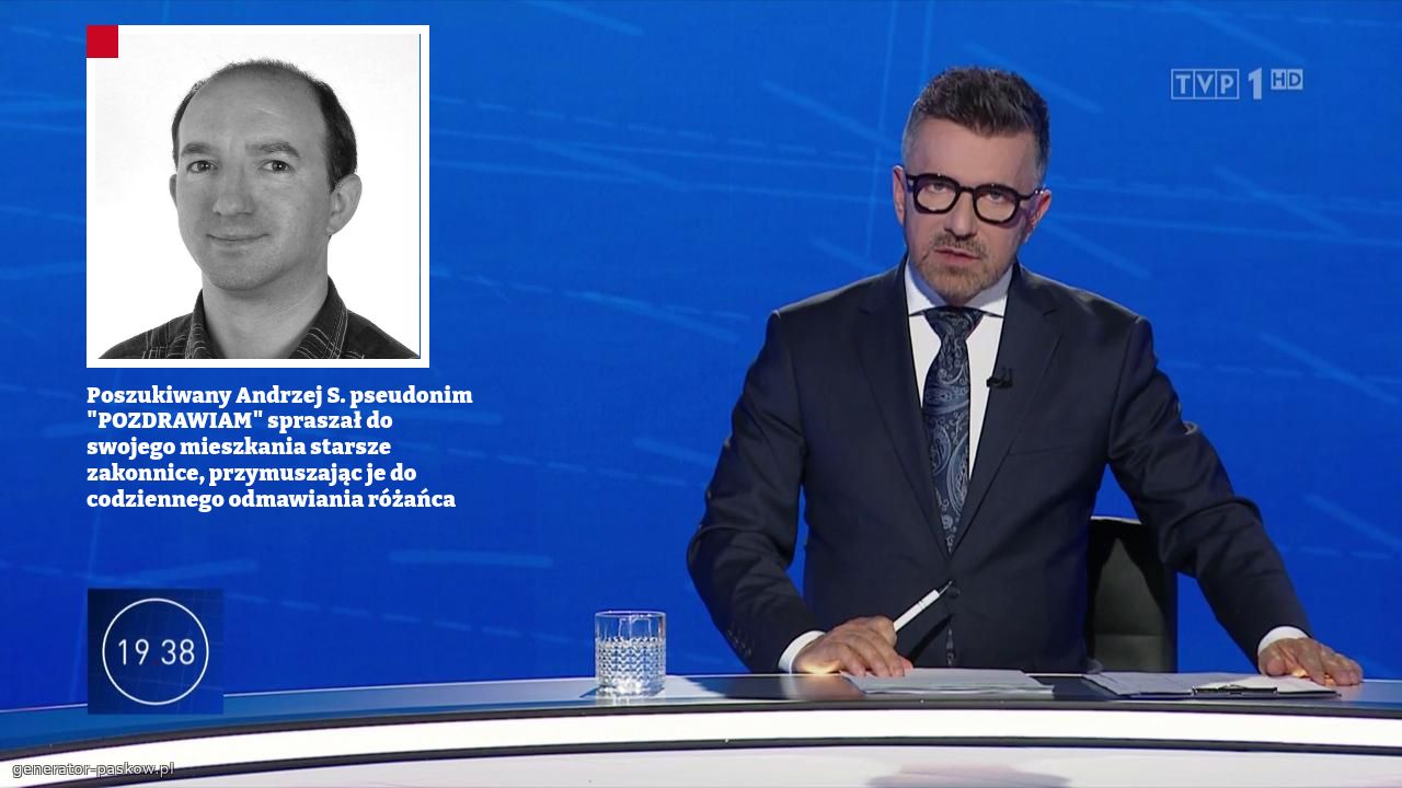 Poszukiwany Andrzej S. pseudonim "POZDRAWIAM" spraszał do swojego mieszkania starsze zakonnice, przymuszając je do codziennego odmawiania różańca 