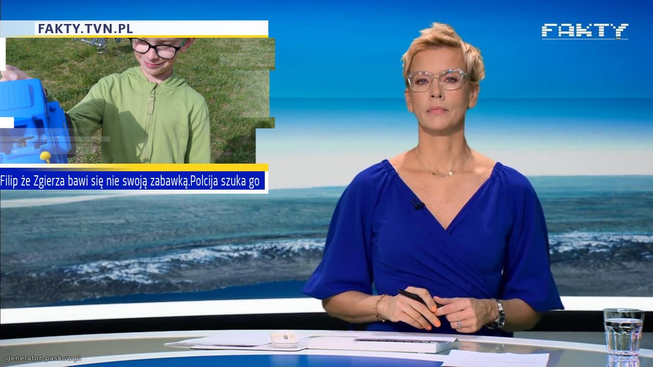 Filip że Zgierza bawi się nie swoją zabawką.Polcija szuka go