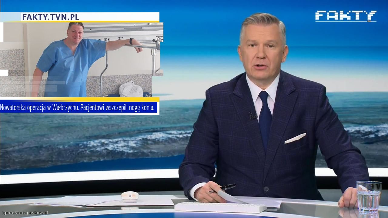 Nowatorska operacja w Wałbrzychu. Pacjentowi wszczepili nogę konia.
