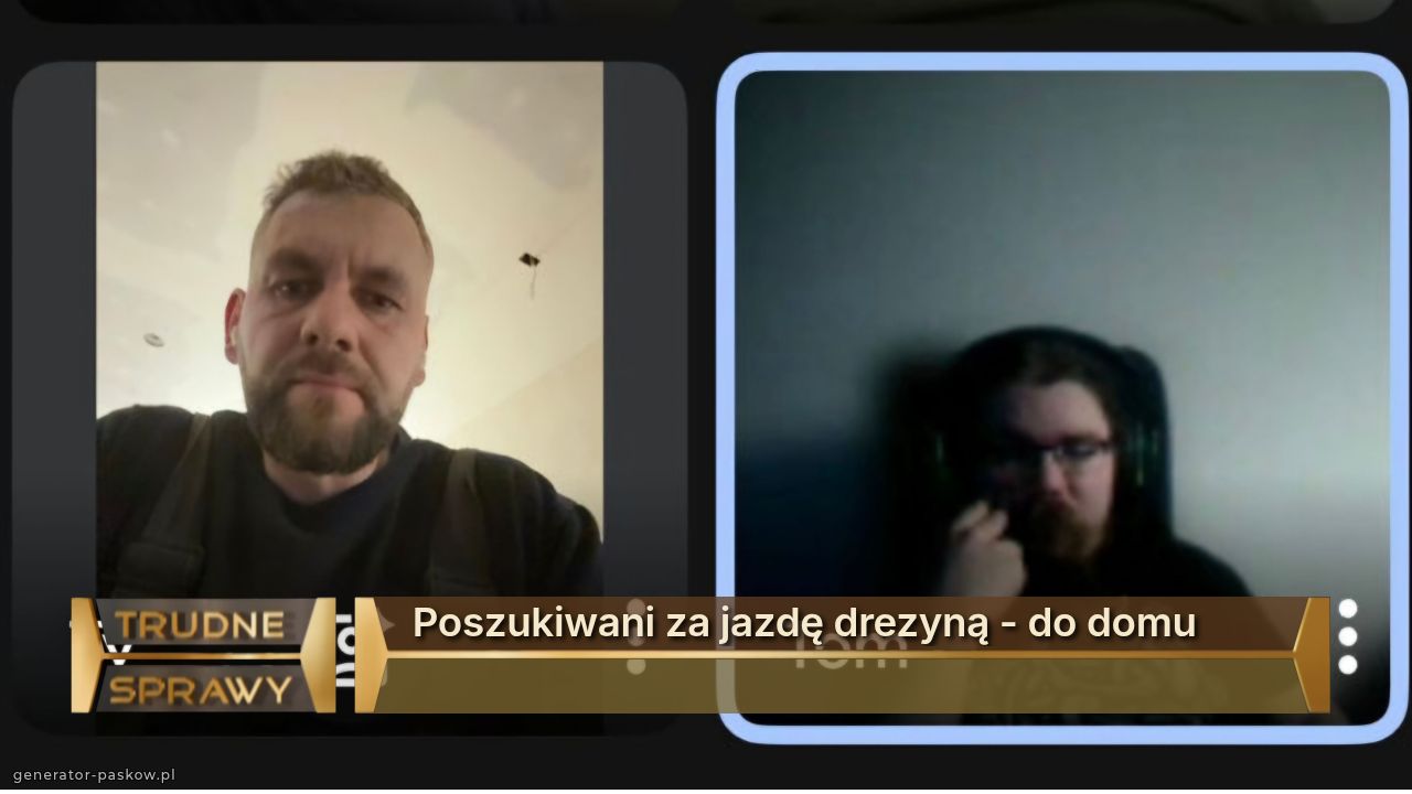 Poszukiwani za jazdę drezyną - do domu 
