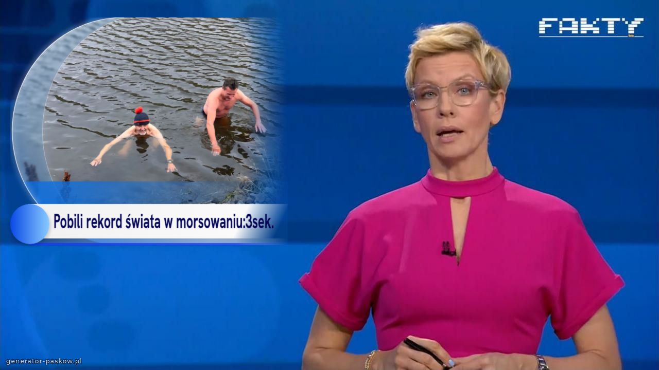 Pobili rekord świata w morsowaniu:3sek.