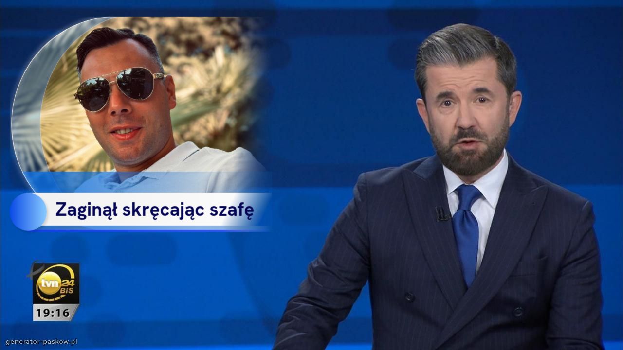  Zaginął skręcając szafę 