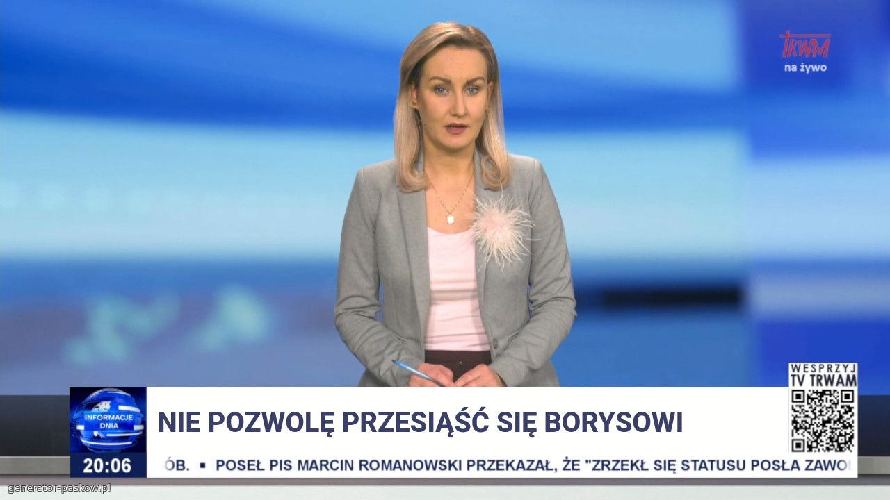 Nie pozwolę przesiąść się borysowi