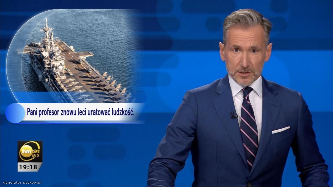 Pani profesor znowu leci uratować ludzkość.   