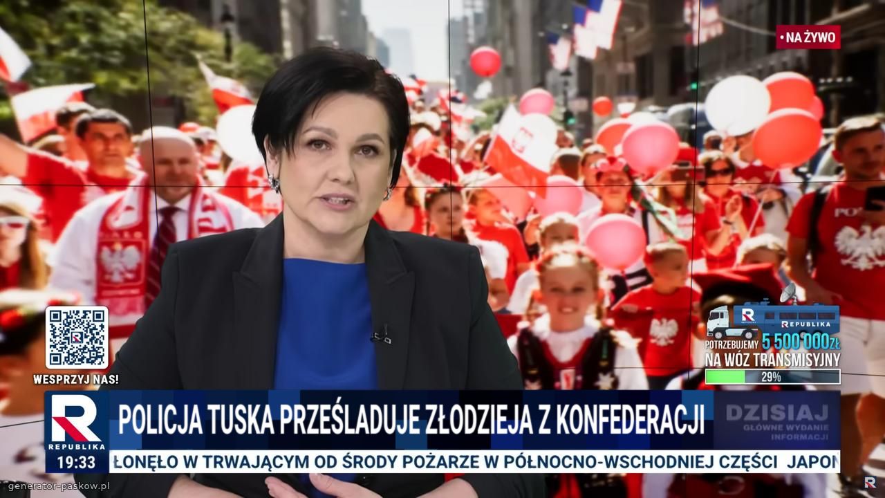 policja tuska prześladuje złodzieja z konfederacji