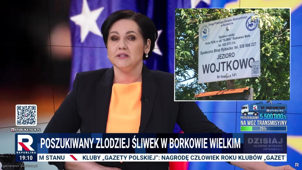 Poszukiwany zlodziej śliwek w Borkowie Wielkim