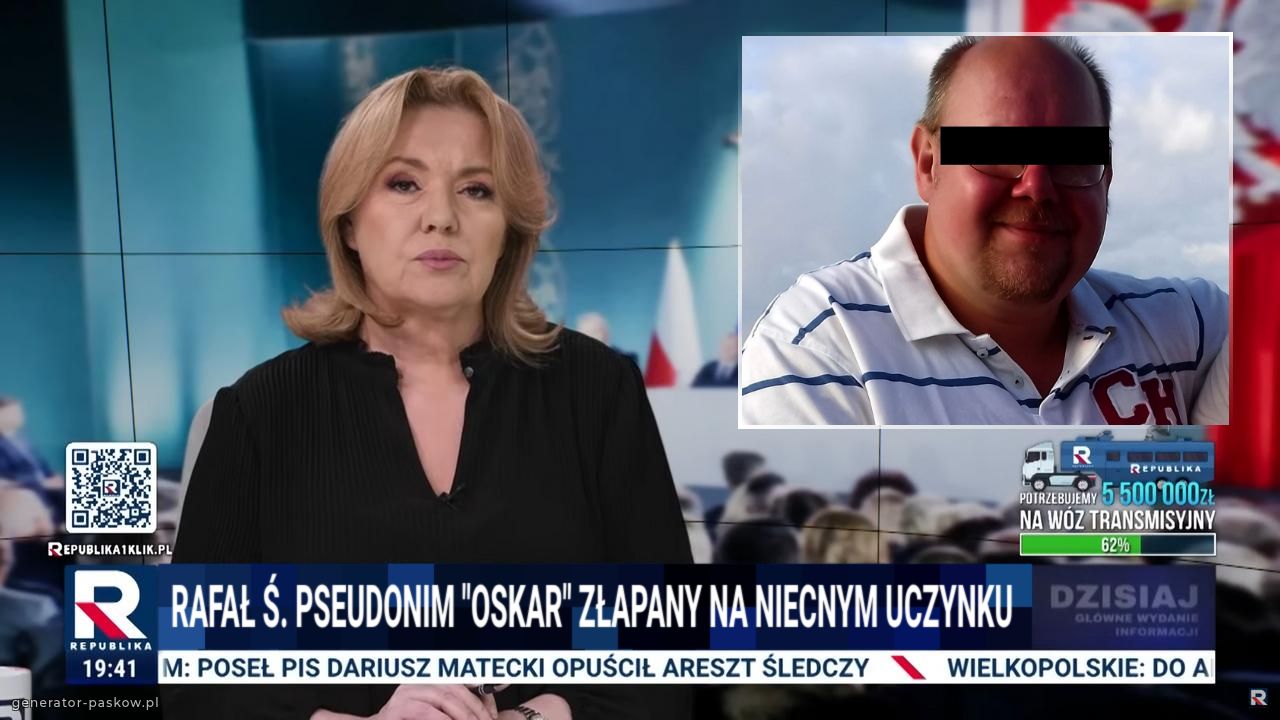 Rafał Ś. Pseudonim "Oskar" złapany na niecnym uczynku 