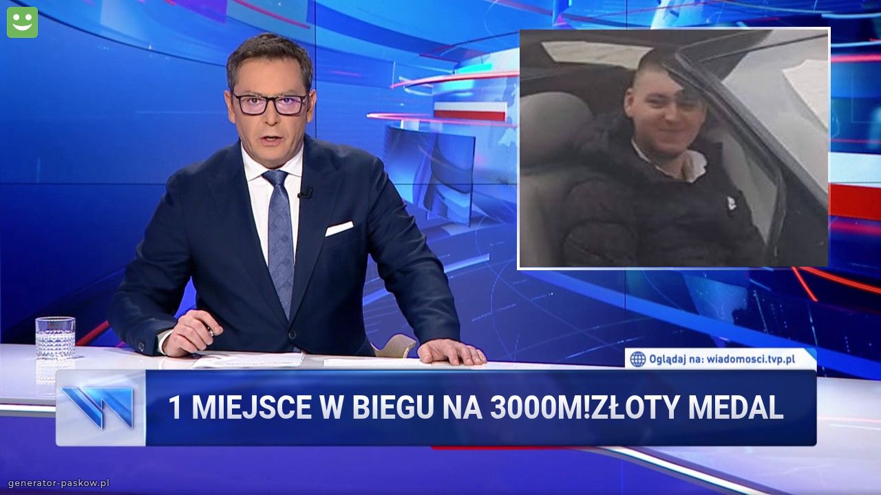 1 miejsce w biegu na 3000m!Złoty Medal