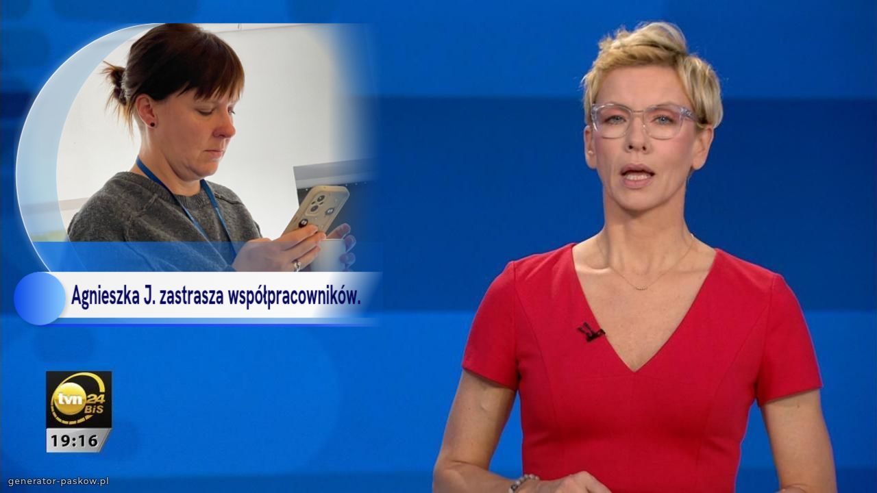 Agnieszka J. zastrasza współpracowników. 
