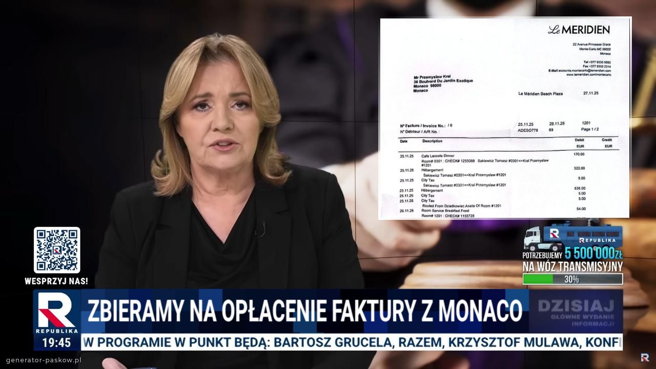 Zbieramy na opłacenie faktury z monaco