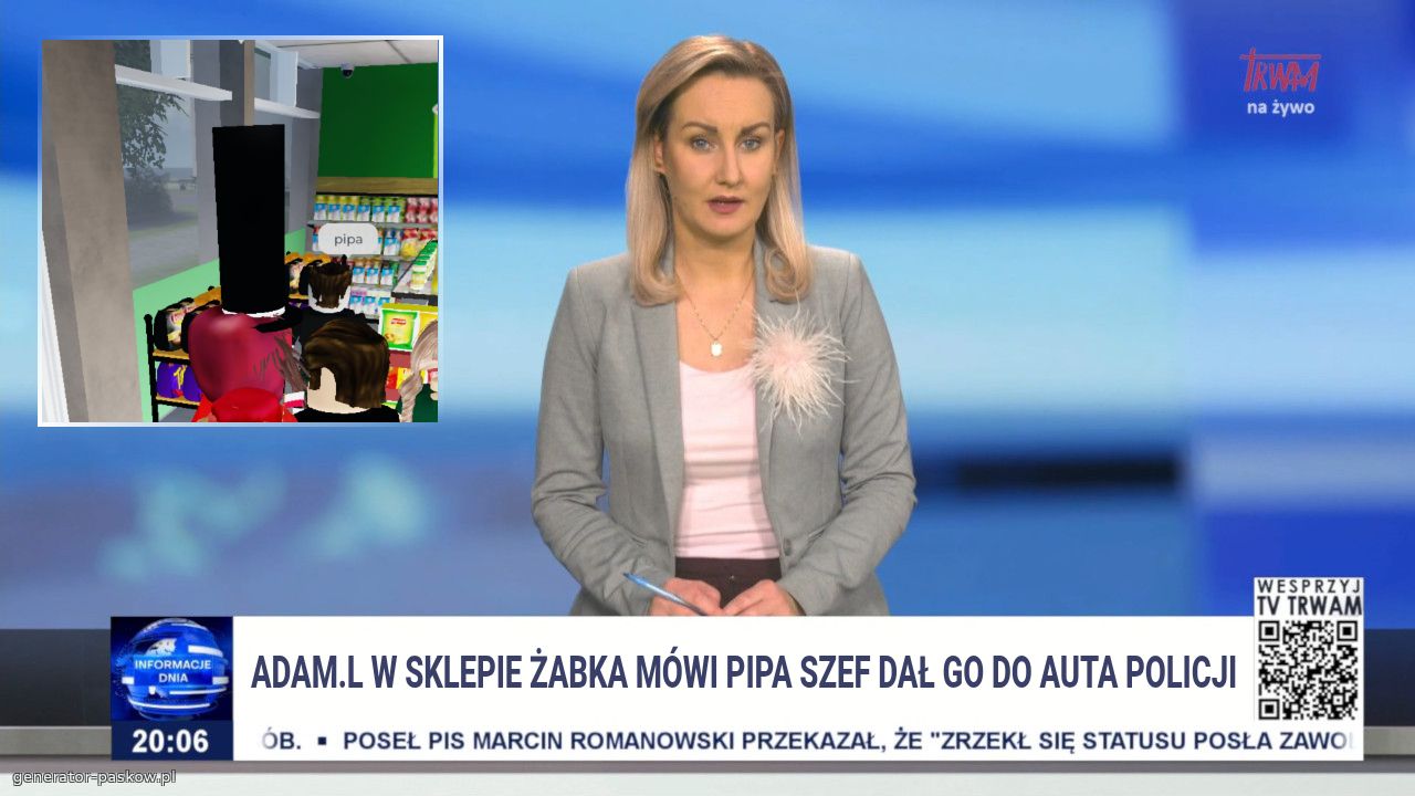 Adam.l w sklepie żabka mówi pipa szef dał go do auta policji