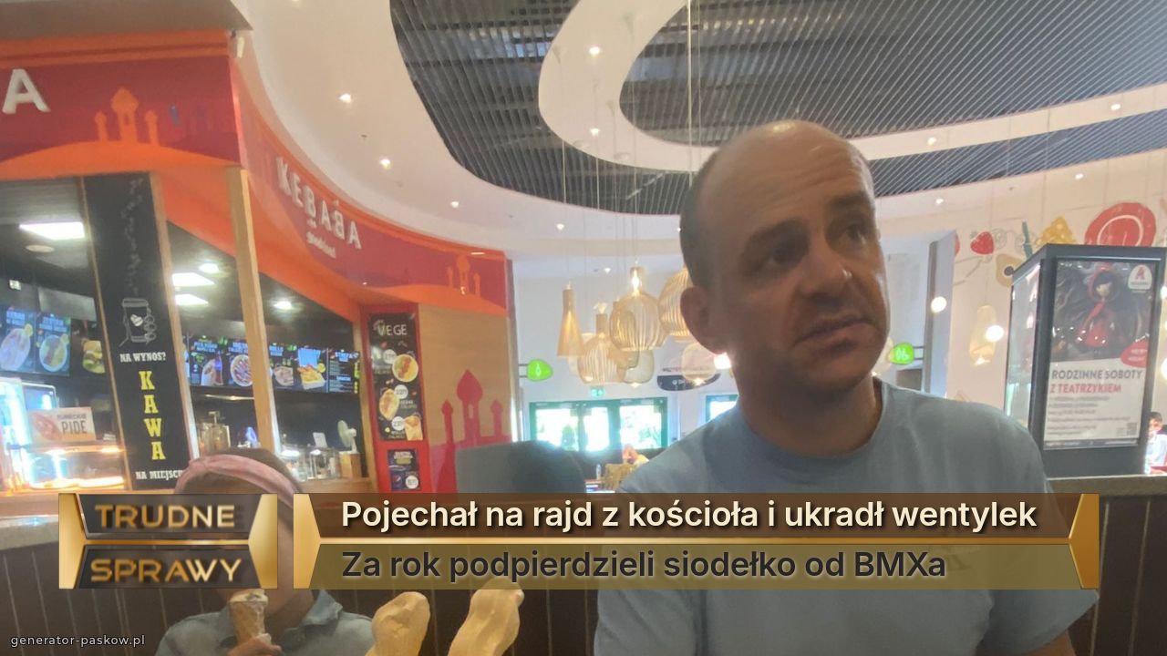 Pojechał na rajd z kościoła i ukradł wentylek 
Za rok podpierdzieli siodełko od BMXa