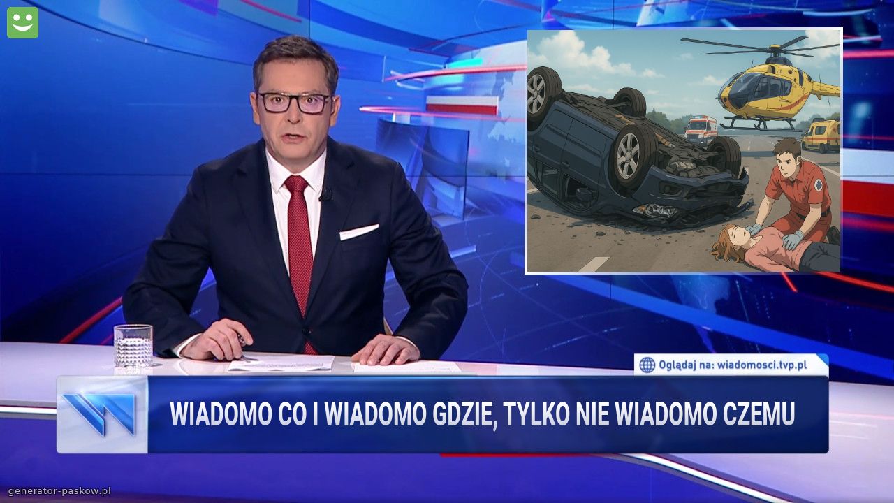 Wiadomo co i wiadomo gdzie, tylko nie wiadomo czemu