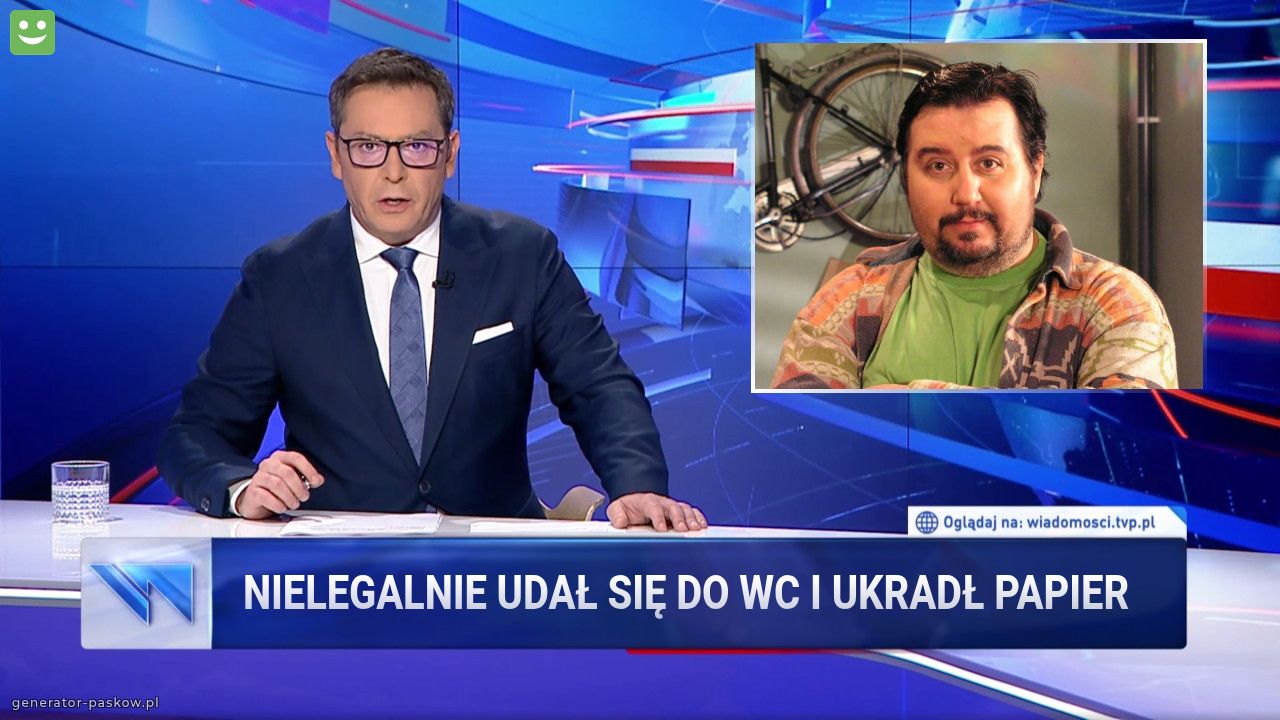 Nielegalnie udał Się do wc i ukradł papier 