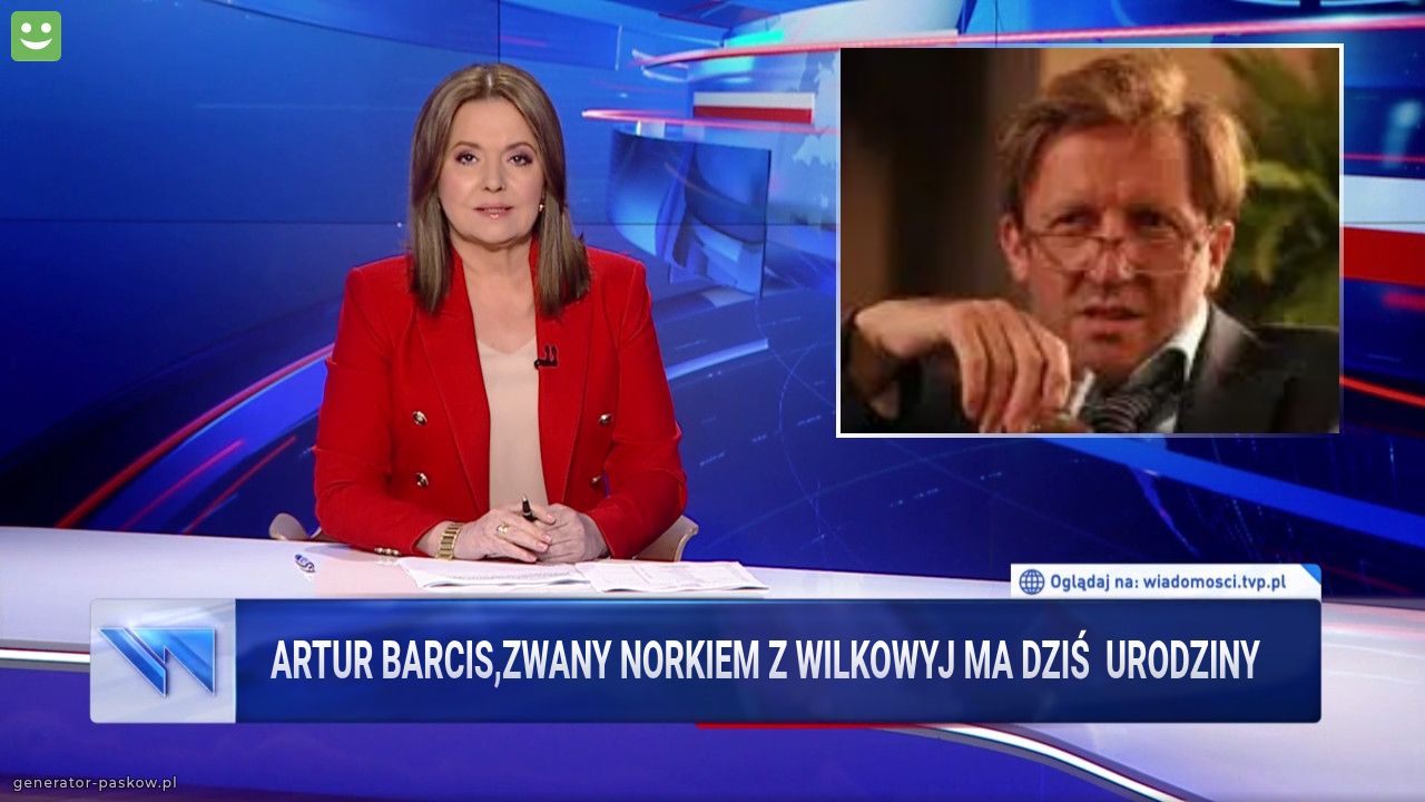 Artur Barcis,zwany Norkiem z Wilkowyj ma dziś  urodziny 