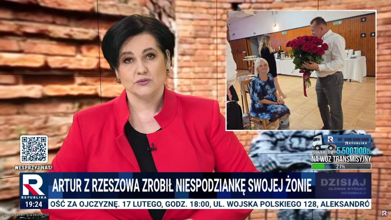 aRTUR Z RZESZOWA ZROBIŁ NIESPODZIANKĘ SWOJEJ ŻONIE