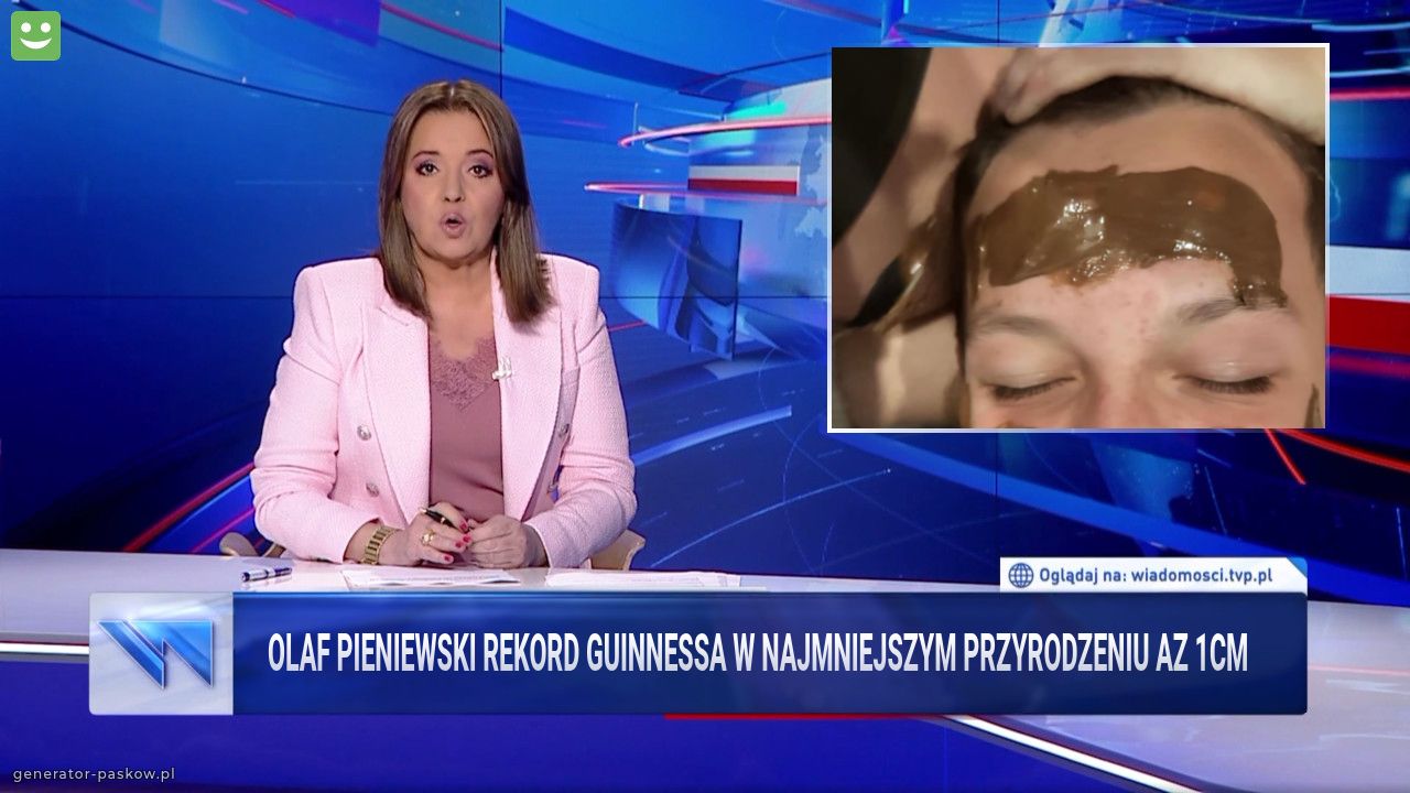 Olaf pieniewski rekord guinnessa w najmniejszym przyrodzeniu az 1cm 