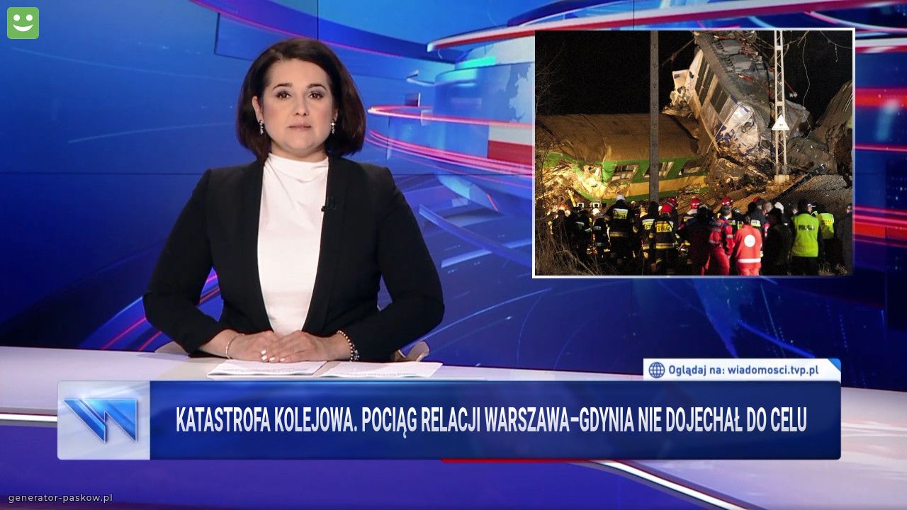  Katastrofa kolejowa. Pociąg relacji Warszawa–Gdynia nie dojechał do celu