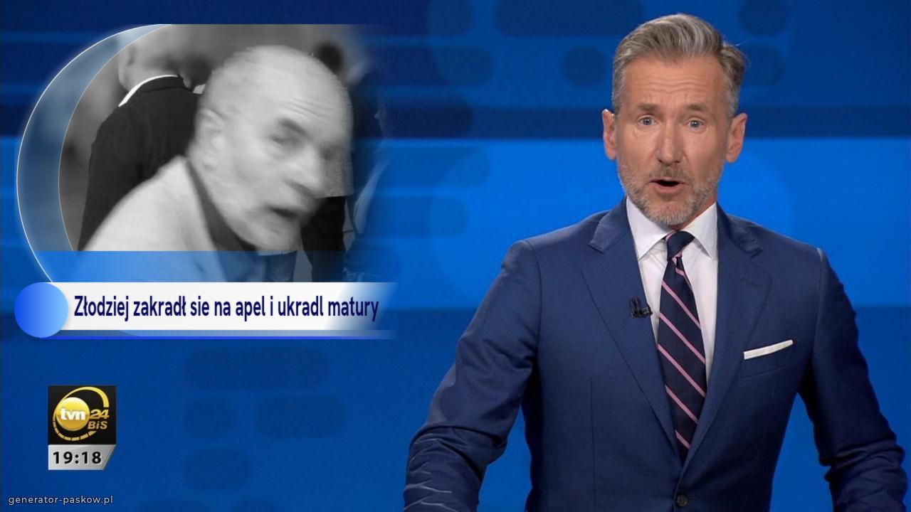 Złodziej zakradł sie na apel i ukradl matury