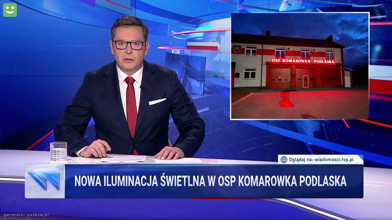 Nowa iluminacja świetlna w osp komarowka podlaska 