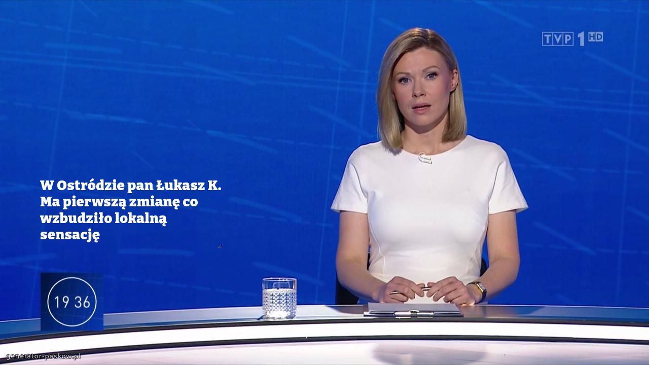 W Ostródzie pan Łukasz K. Ma pierwszą zmianę co wzbudziło lokalną sensację 