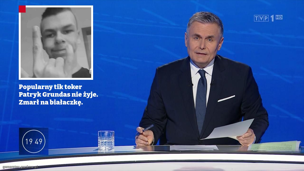 Popularny tik toker Patryk Grundas nie żyje. Zmarł na białaczkę. 