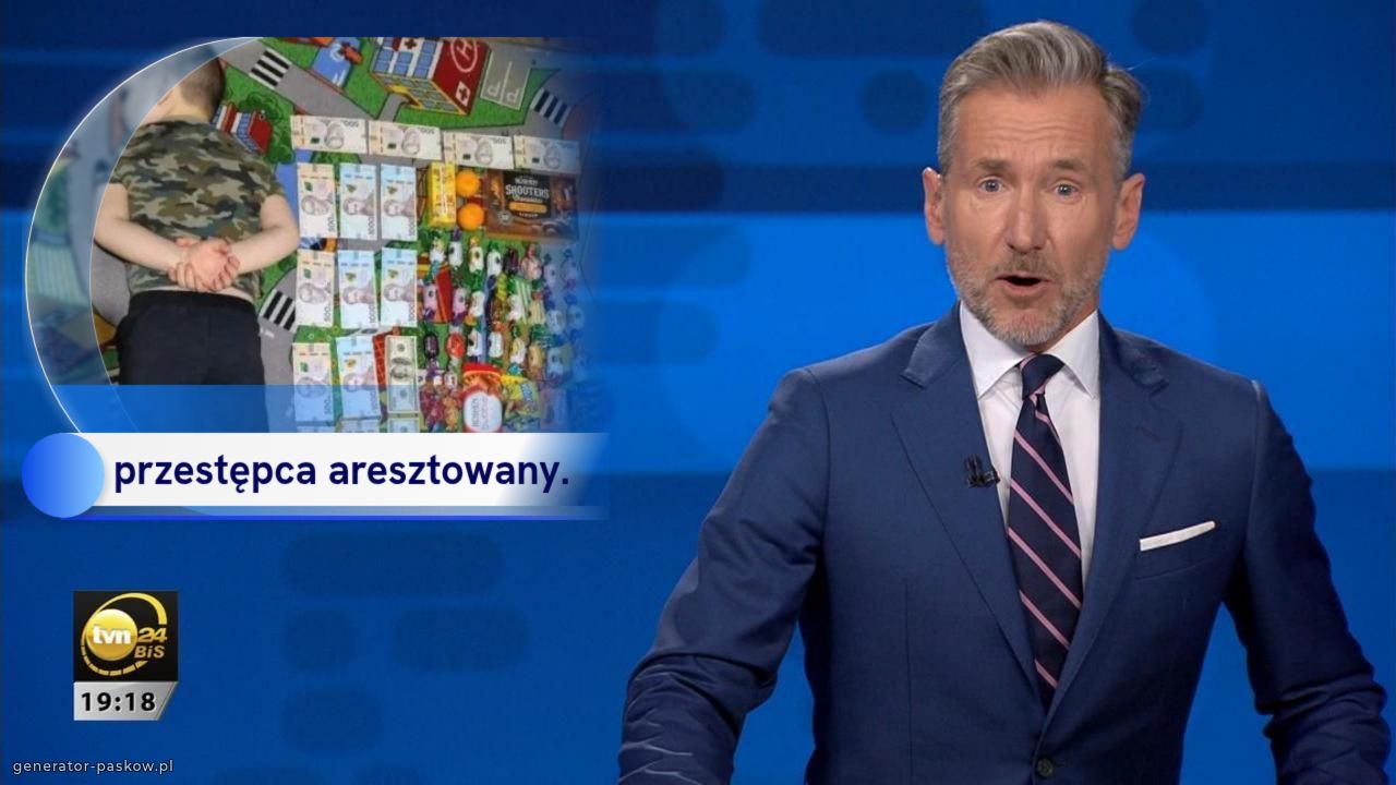 przestępca aresztowany. 