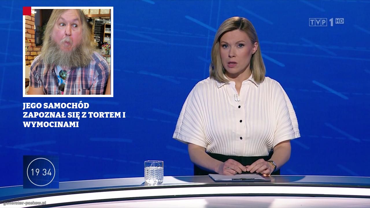 JEGO SAMOCHÓD ZAPOZNAŁ SIĘ Z TORTEM I WYMOCINAMI