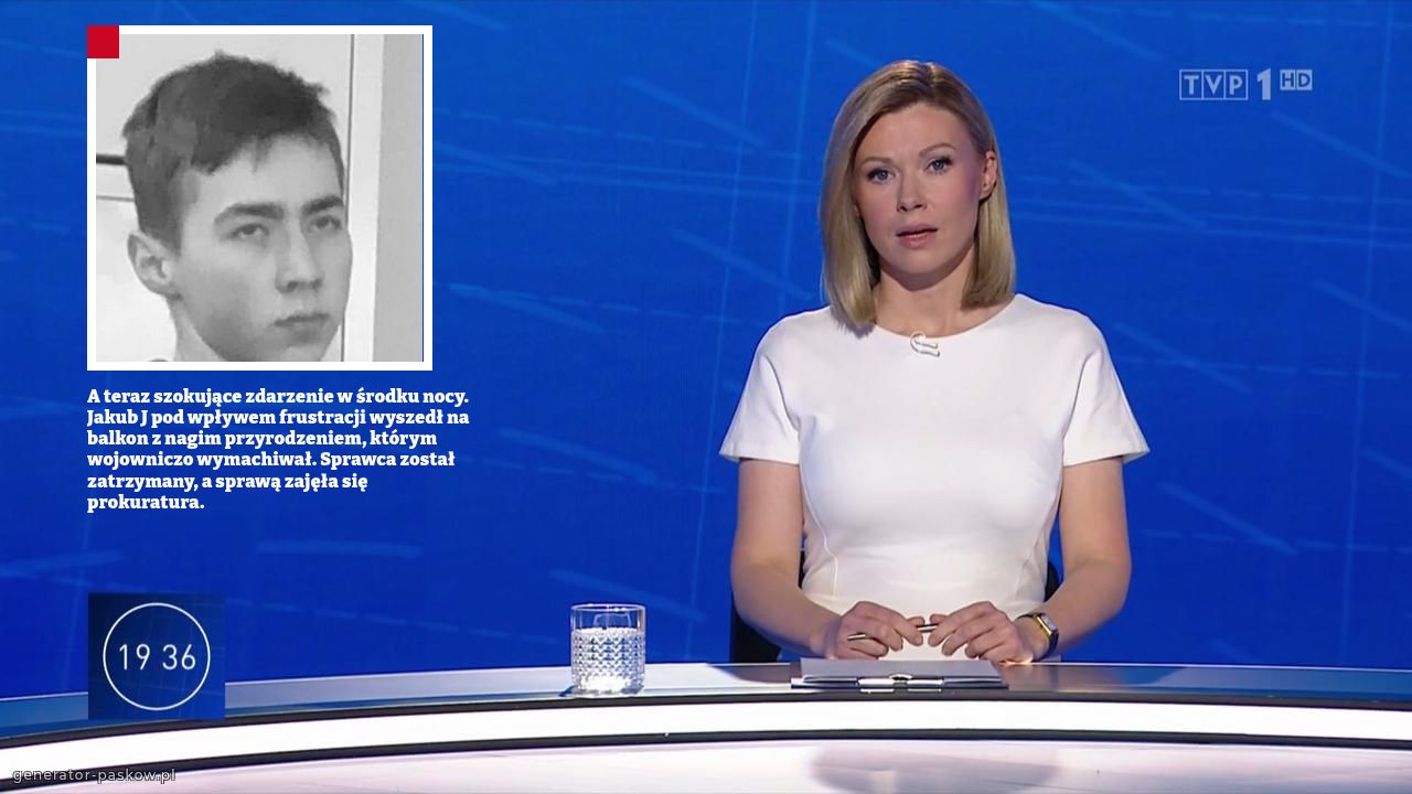 A teraz szokujące zdarzenie w środku nocy. Jakub J pod wpływem frustracji wyszedł na balkon z nagim przyrodzeniem, którym wojowniczo wymachiwał. Sprawca został zatrzymany, a sprawą zajęła się prokuratura. 