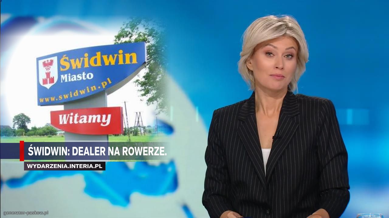 Świdwin: dealer na rowerze.