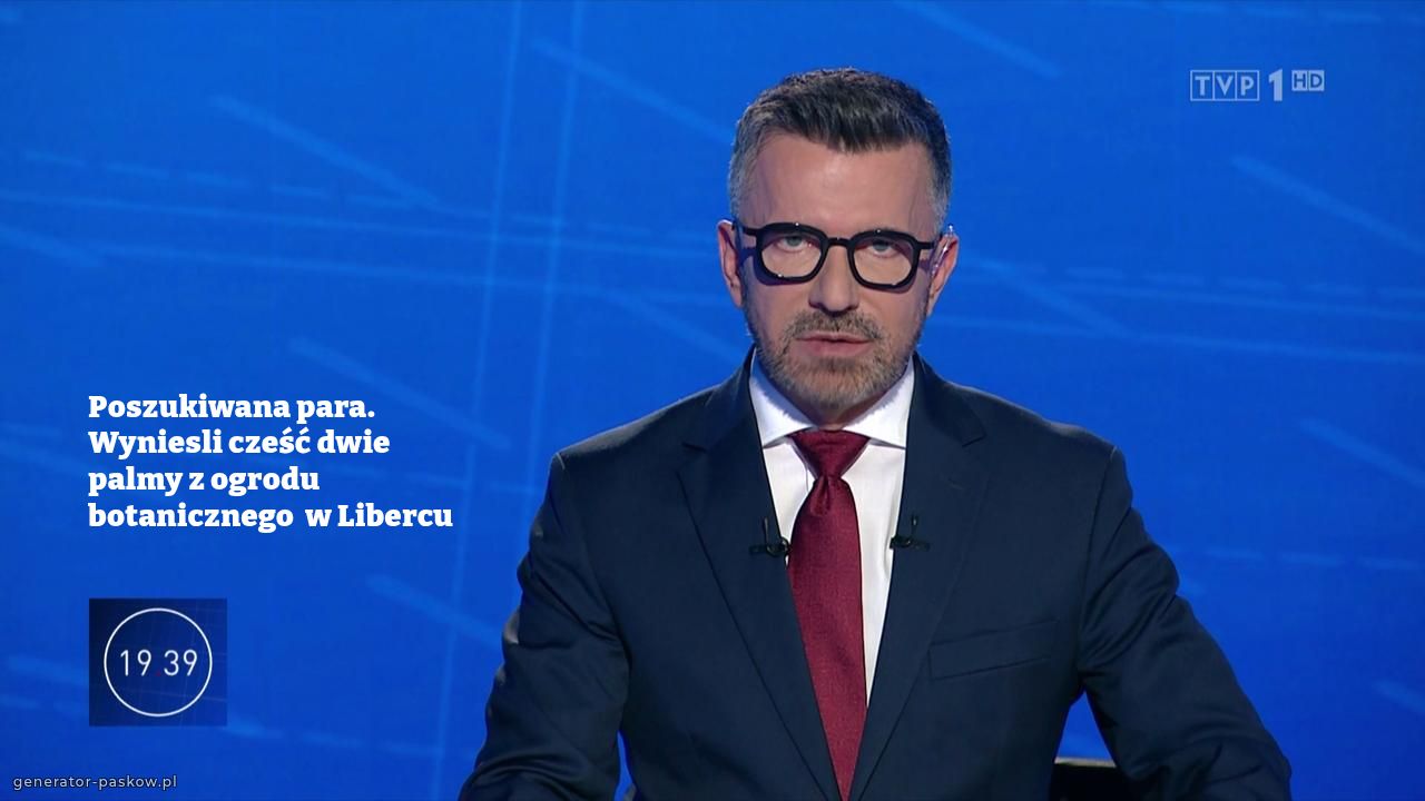 Poszukiwana para. Wyniesli cześć dwie palmy z ogrodu botanicznego  w Libercu 