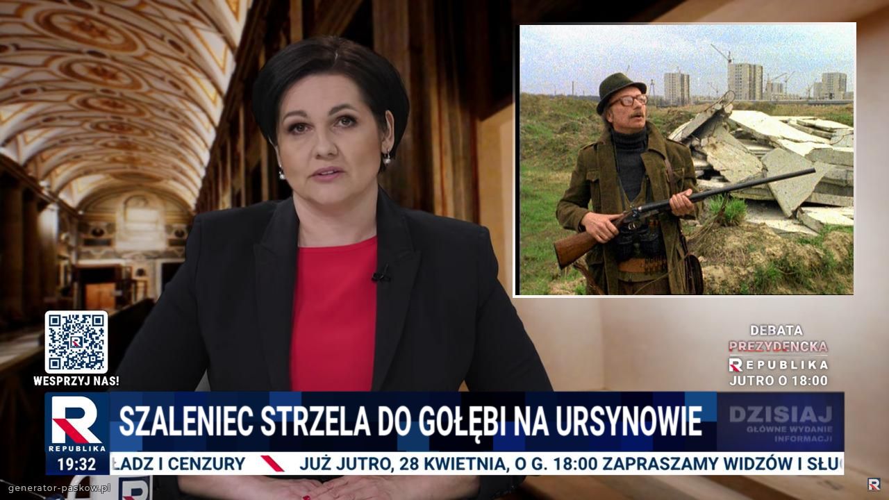 Szaleniec strzela do gołębi na Ursynowie 