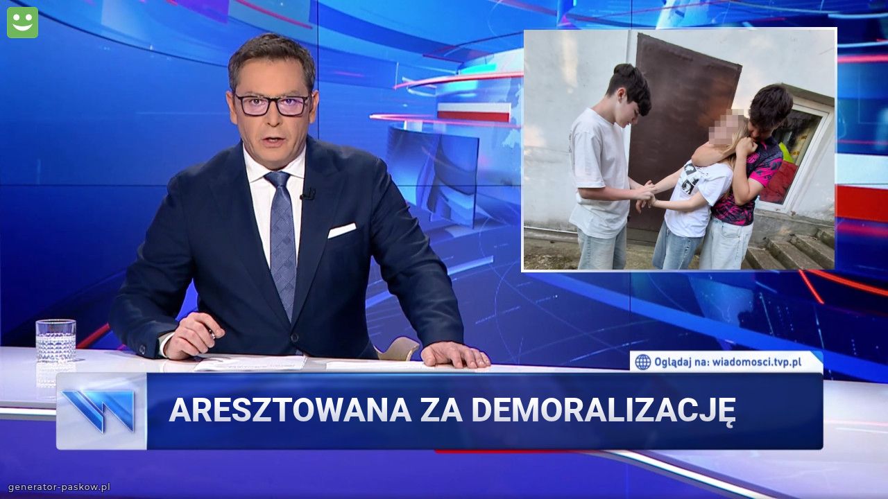 Aresztowana za demoralizację