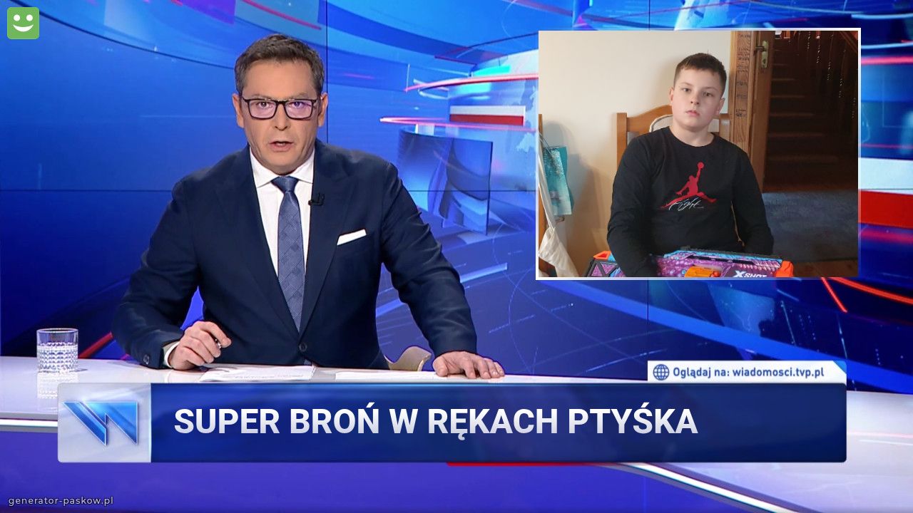 Super broń w rękach ptyśka