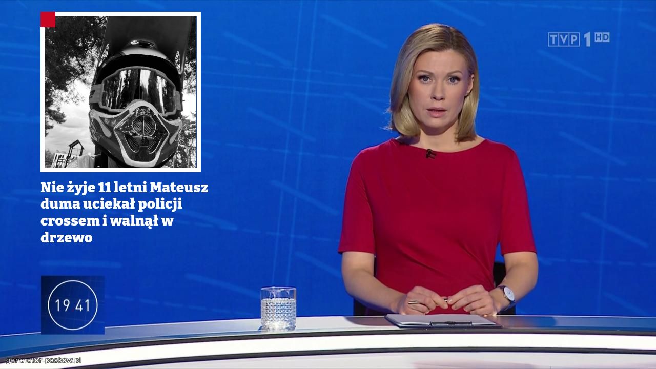 Nie żyje 11 letni Mateusz duma uciekał policji crossem i walnął w drzewo  