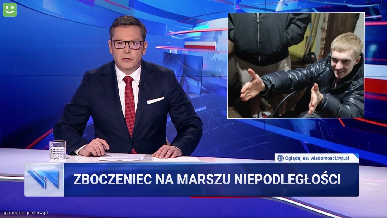 Zboczeniec na marszu niepodległości 