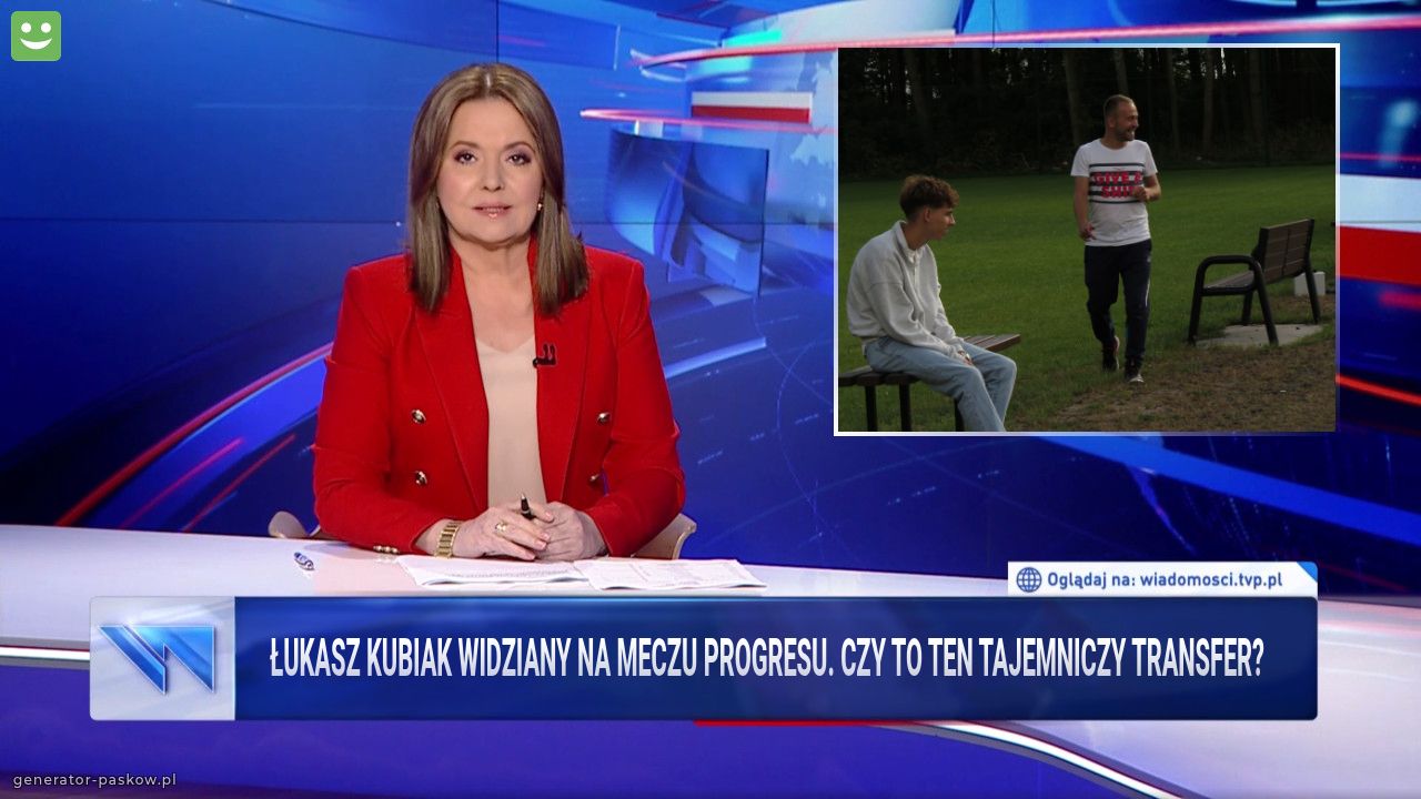 Łukasz Kubiak widziany na meczu Progresu. Czy to ten tajemniczy transfer?