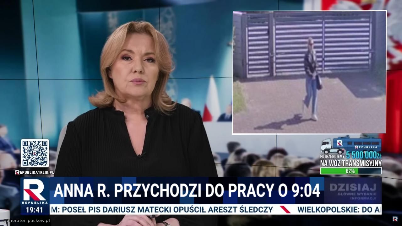 ANNA R. PRZYCHODZI DO PRACY O 9:04
