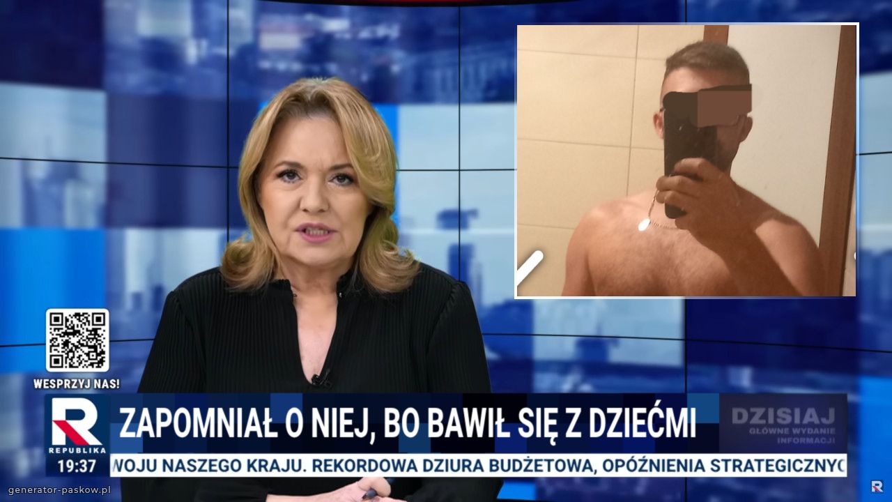 Zapomniał o niej, bo bawił się z dziećmi  