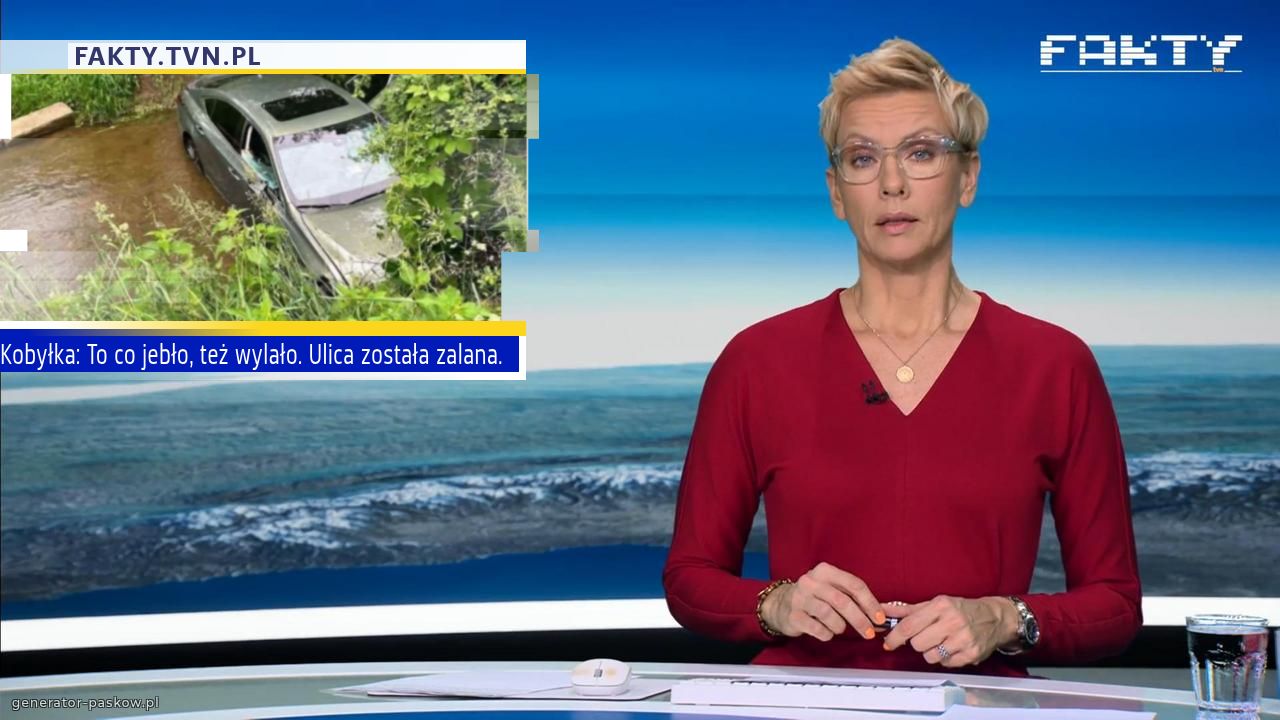 Kobyłka: To co jebło, też wylało. Ulica została zalana. 