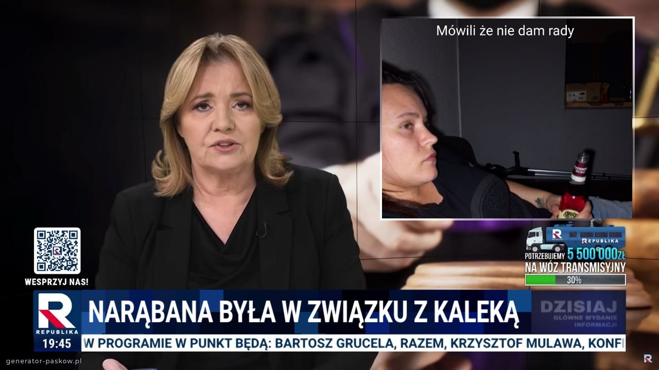 Narąbana była w związku z kaleką 