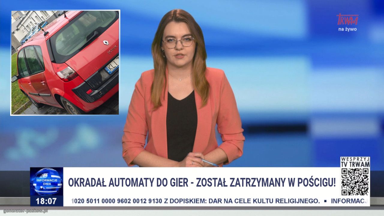 Okradał automaty do gier - został zatrzymany w pościgu!