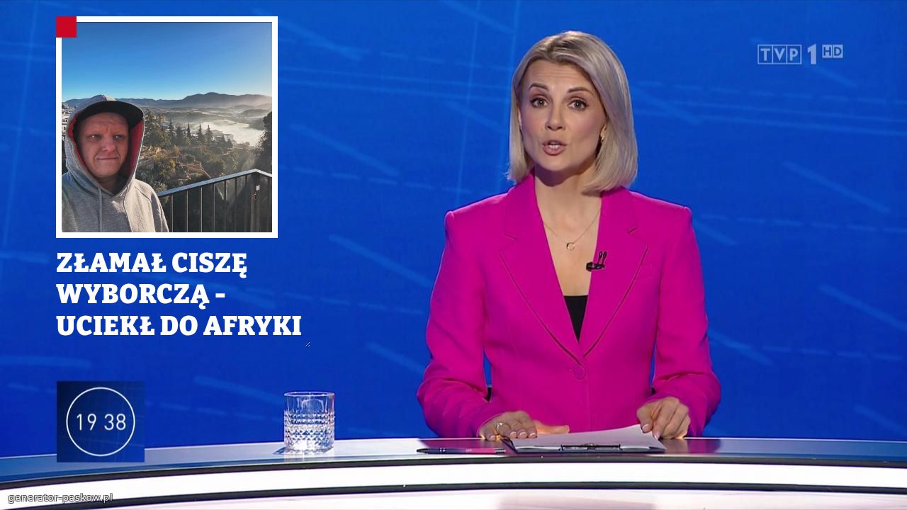 ZŁAMAŁ CISZĘ WYBORCZĄ - UCIEKŁ DO AFRYKI