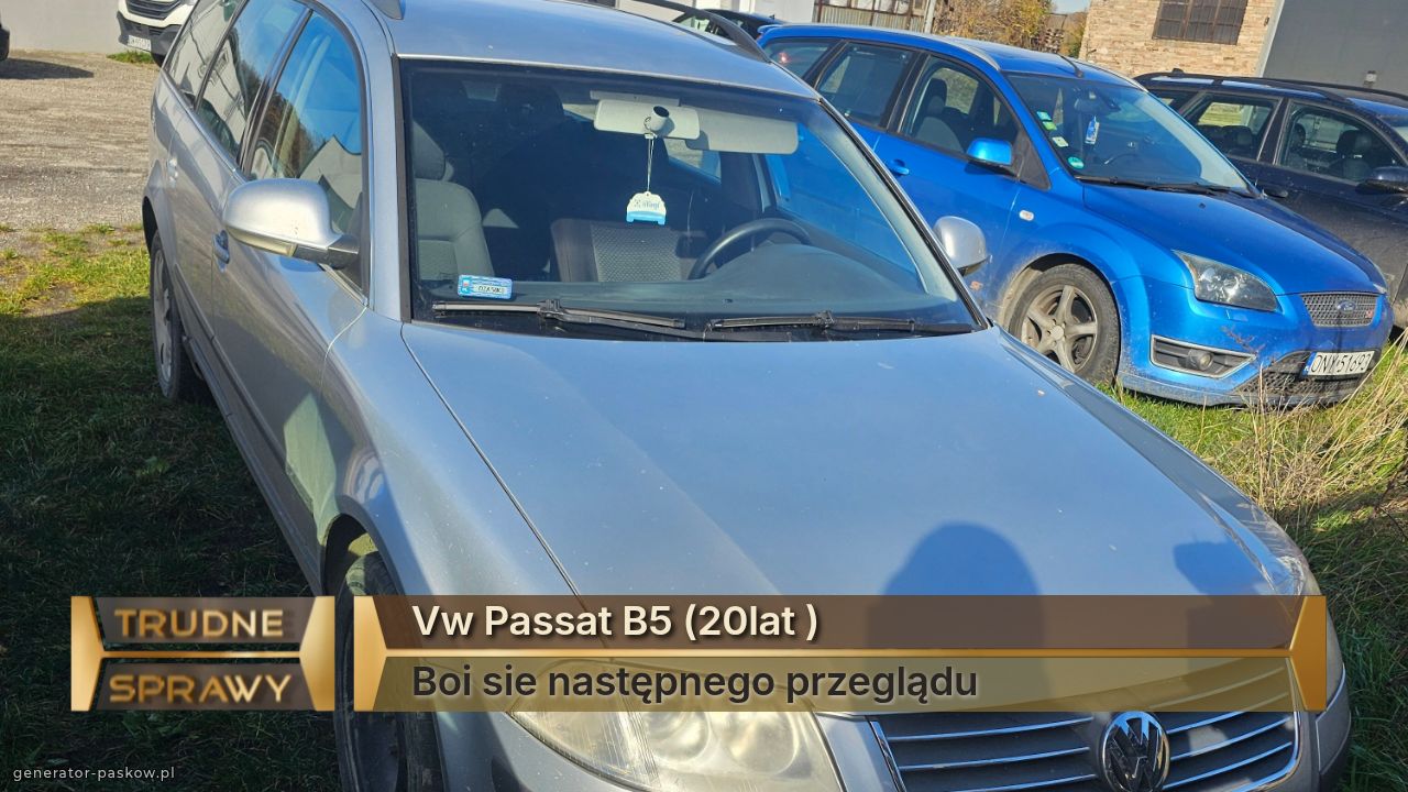 Vw Passat B5 (20lat )
Boi sie następnego przeglądu 