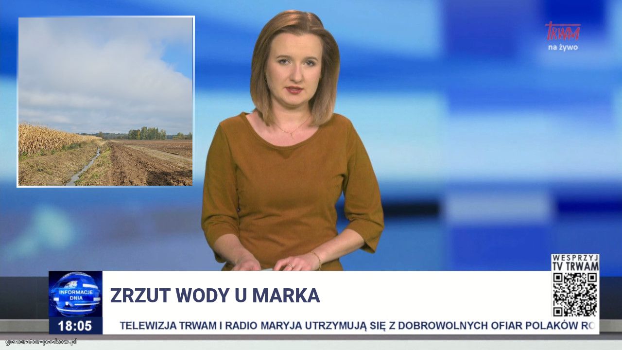 Zrzut wody u marka