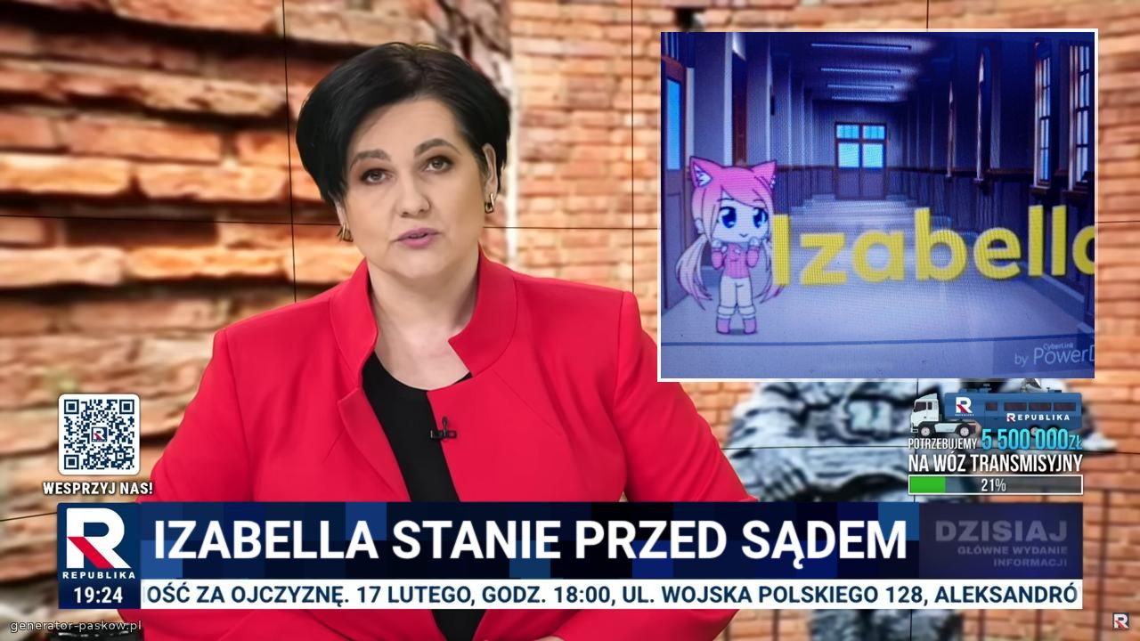 Izabella stanie przed sądem