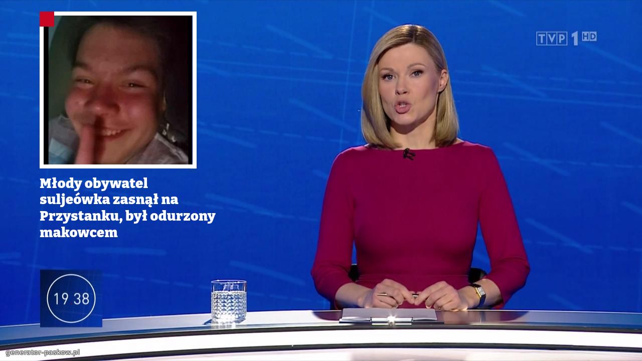 Młody obywatel suljeówka zasnął na 
Przystanku, był odurzony makowcem