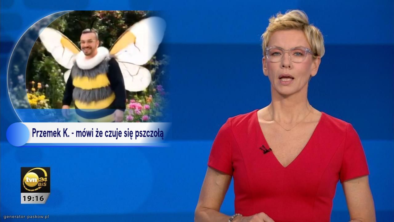 Przemek K. - mówi że czuje się pszczołą