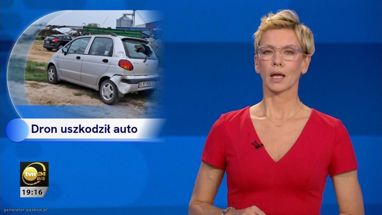 Dron uszkodził auto