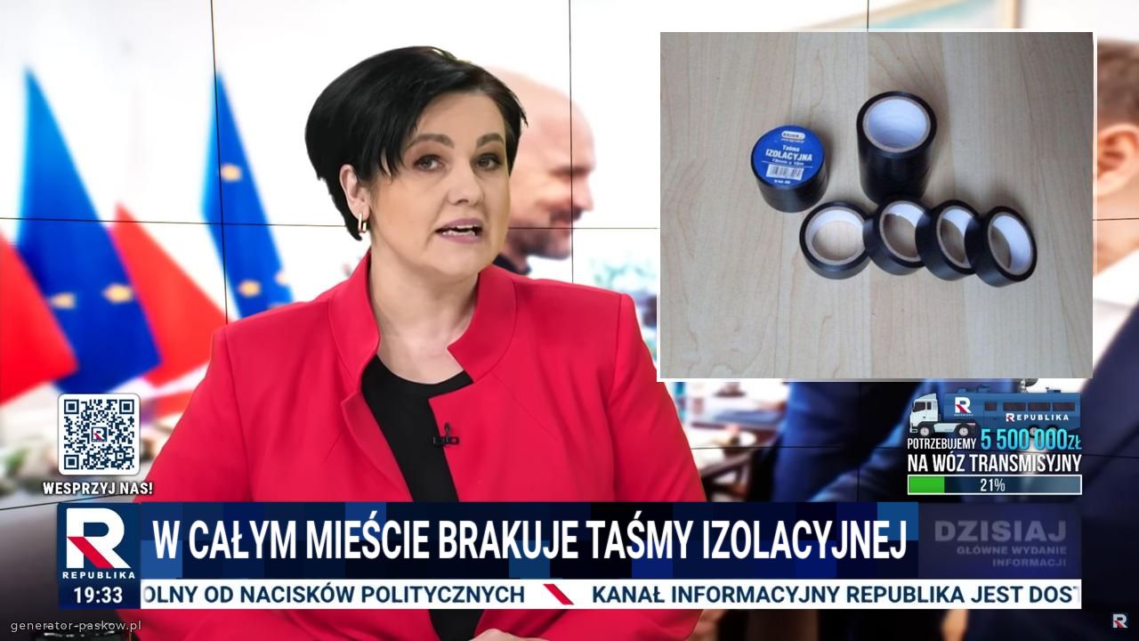 W Całym mieście brakuje taśmy izolacyjnej